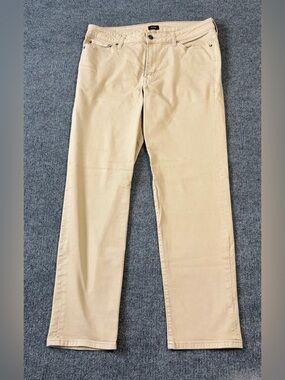 Express Men’s Khaki Jeans 34x32 Slim Straight Stretch Beige Casual Pants